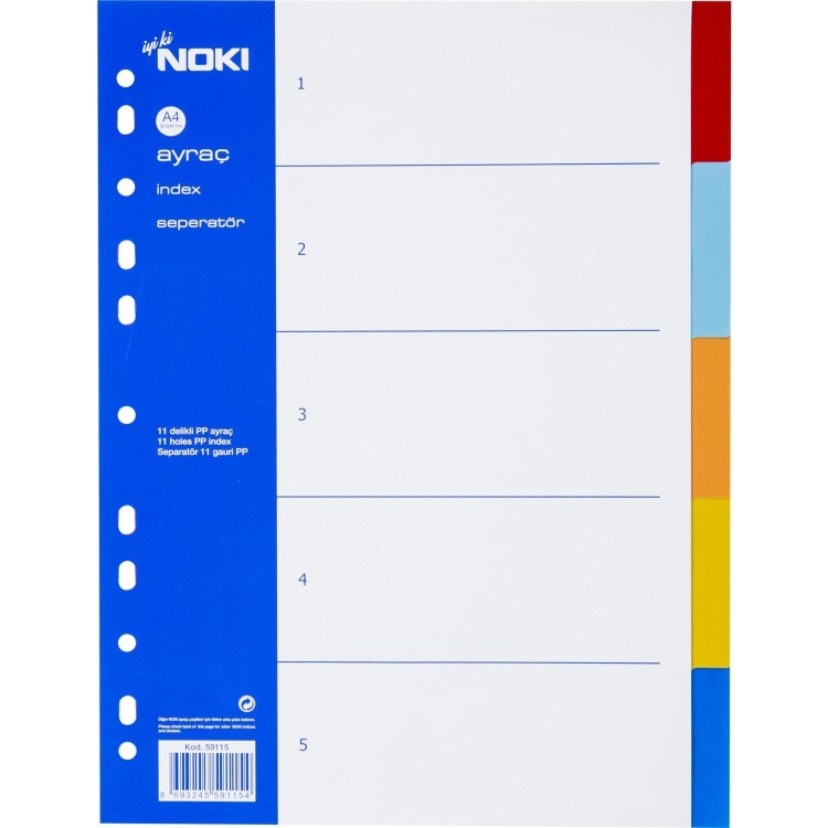 Noki Seperatör 1-5 Renkli 