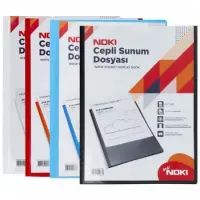 Noki Sunum Dosyası Cepli 60 Yaprak Kırmızı
