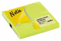 Notix Yapışkanlı Not Kağıdı Neon Yeşil 80 Yaprak 75x75 mm (N-NY-7575) - 1