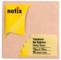 Notix Yapışkanlı Not Kağıdı Pastel Krem 80 Yaprak 75x75 mm (N-PK-7575) - 1