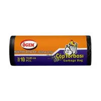 Ögem Endüstriyel Battal Boy Çöp Poşeti Siyah 72x95 Cm 70 Lt 10 Lu - 1