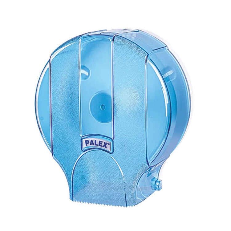 Palex Standart Jumbo Tuvalet Kağıdı Dispenseri Şeffaf Mavi