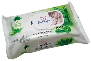 Papilion Islak Havlu Aloe Vera 100 Lü