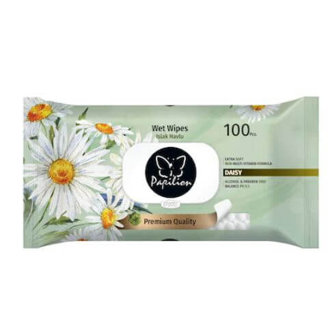 Papilion Islak Havlu Papatya 100 Lü