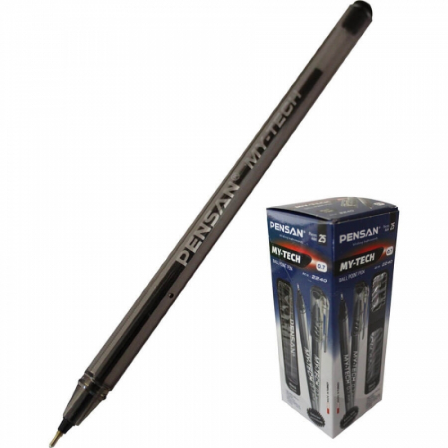 Pensan My-Tech Tükenmez Kalem 1.0 mm Siyah 25 Li 2250
