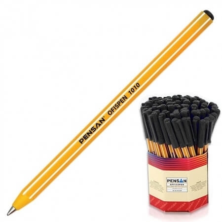 Pensan OfisPen Tükenmez Kalem Siyah 1 mm 60 Lı 1010 