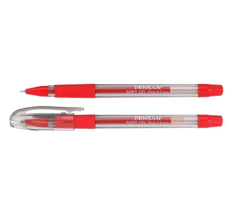 Pensan Soft Gel 2420 Tükenmez Kalem 0.5 Kırmızı 