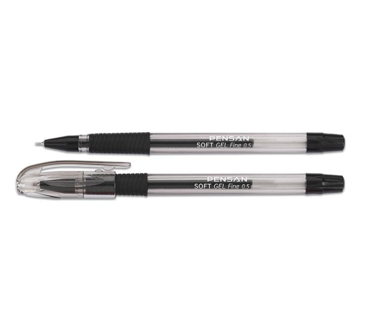 Pensan Soft Gel 2420 Tükenmez Kalem 0.5 Siyah 