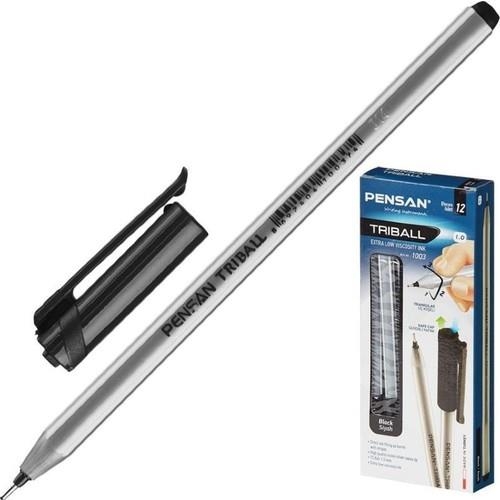 Pensan Triball Tükenmez Kalem Siyah 1 mm 12 Li 1003