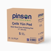 Pinson Çelik Yün Pedi 43 Cm 5 Adet - Pinson Professional