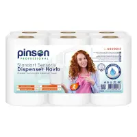 Pinson Standart Sensörlü Dispenser Havlu 21 Cm 6 Lı 50 Mt