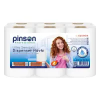 Pinson Ultra Sensörlü Dispenser Havlu 21 Cm 6 Lı 100 Mt