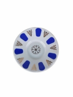 Porland Mavi Yaldızlı Ergonomik Çay Tabağı 6 Lı - Porland