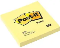 Post-it Yapışkanlı Not Kağıdı Sarı 76x76 mm 654 100 Yaprak