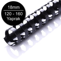 Sarff 18 mm Beyaz Delux Plastik Spiral 100 Adet - 1