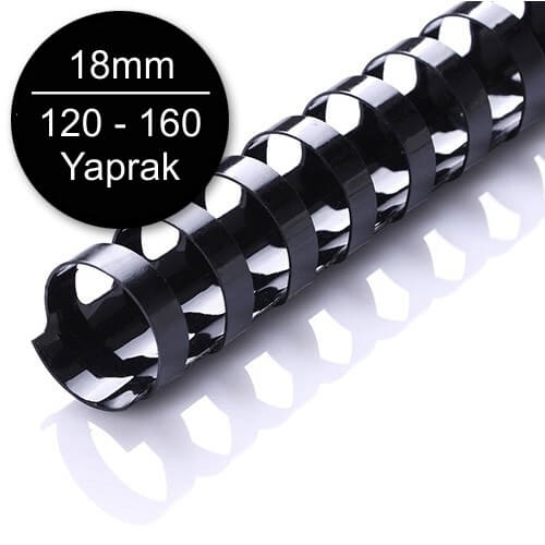 Sarff 18 mm Beyaz Delux Plastik Spiral 100 Adet