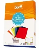 Sarff 450 Mic A3 Buzlu Şeffaf Cilt Kapağı 50 Li