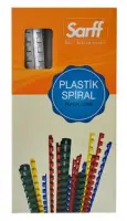 Sarff 8 mm Beyaz Delux Plastik Spiral 100 Adet