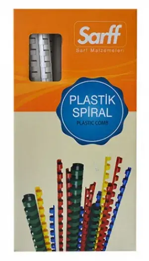 Sarff 8 mm Mavi Delux Plastik Spiral 100 Adet - 1
