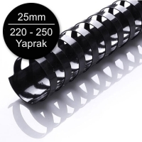 Sarff Plastik Spiral Delux Kırmızı 25 mm 50 Li - Sarff