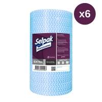 Selpak Professional Extra Mavi Temizlik Bezi 100 Lü 6 Paket - Selpak Professional