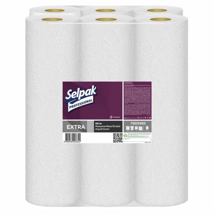 Selpak Professional Extra Muayene Masa Örtüsü 50 Mt 6 Rulo - Selpak Professional