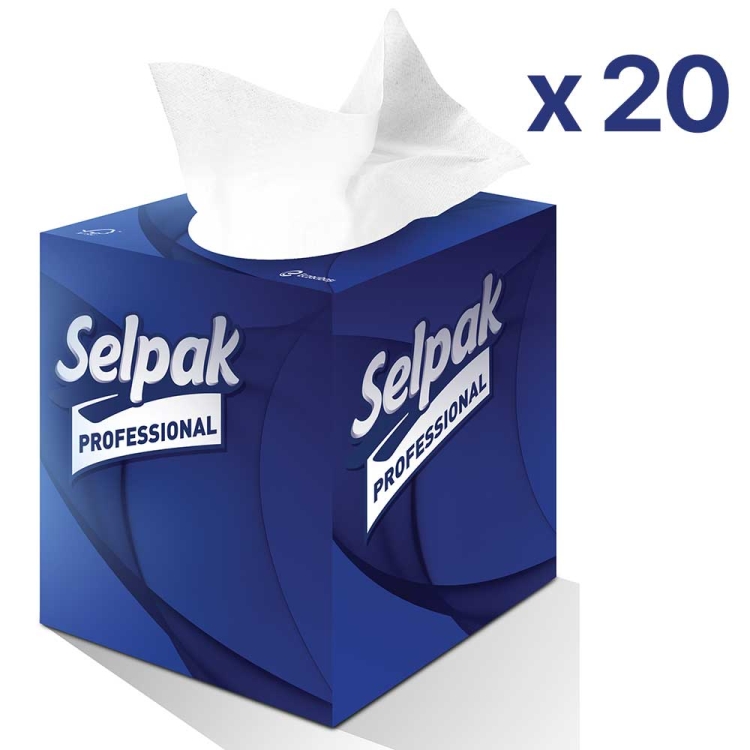 Selpak Professional Premium Butik Kutu Mendil 48 Li 20 Paket 