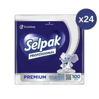 Selpak Professional Premium Garson Katlama Peçete 33x33 100 Lü 24 Paket - 1