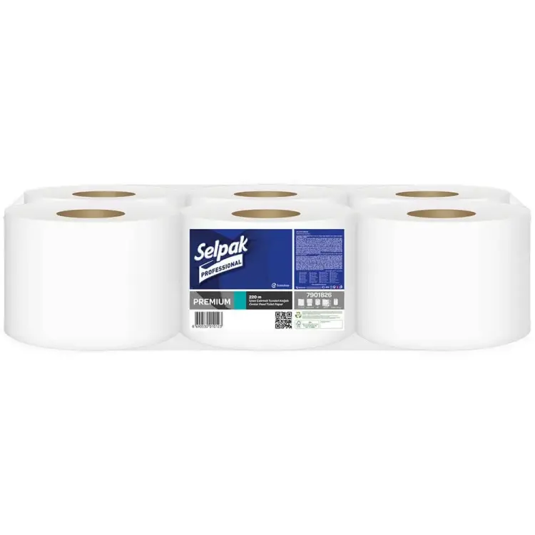 Selpak Professional Premium İçten Çekmeli Tuvalet Kağıdı 6 Lı 220 Mt - 1