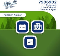 Selpak Professional Recycled İçten Çekmeli Tuvalet Kağıdı 12 Li 120 Mt - 4