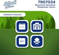 Selpak Professional Recycled Sensörlü Dispenser Havlu 21 Cm 135 Metre 6 Lı - 6