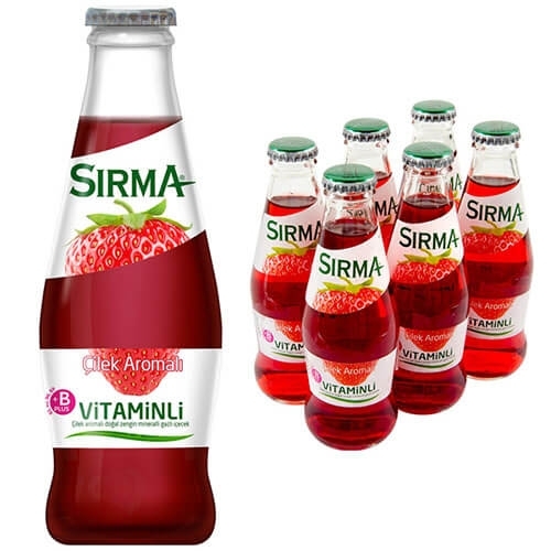 Sırma B-Plus Çilekli Maden Suyu 200 Ml 24 Lü