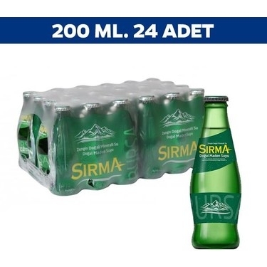 Sırma Maden Suyu 200 Ml 24 Lü