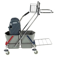 Sprintus Çift Kovalı Presli Krom Pro Temizlik Arabası 17 Lt - 5