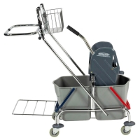 Sprintus Çift Kovalı Presli Krom Pro Temizlik Arabası 17 Lt - Sprintus (1)