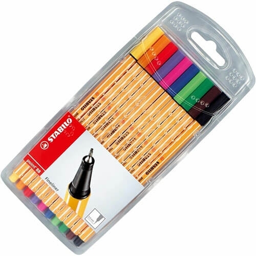 Stabilo Gliss Keçeli Kalem Set Point 88 10 Lu Askılı Paket 8810