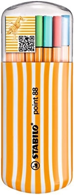 Stabilo Gliss Keçeli Kalem Set Point 88 Zebrui 20 Renk Oval Kutu 8820-02