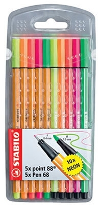 Stabilo Gliss Keçeli Kalem Set Point 88+68 Neon 10 Lu 8868/10-1