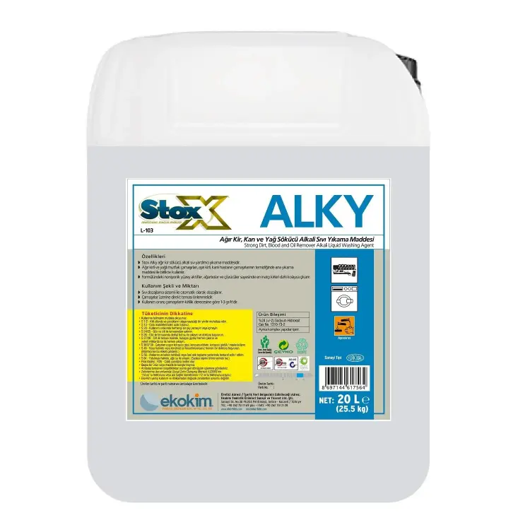 Stox Alky Ağır Kir Kan Sökücü Yardımcı Yıkama 24,6 Kg - 1