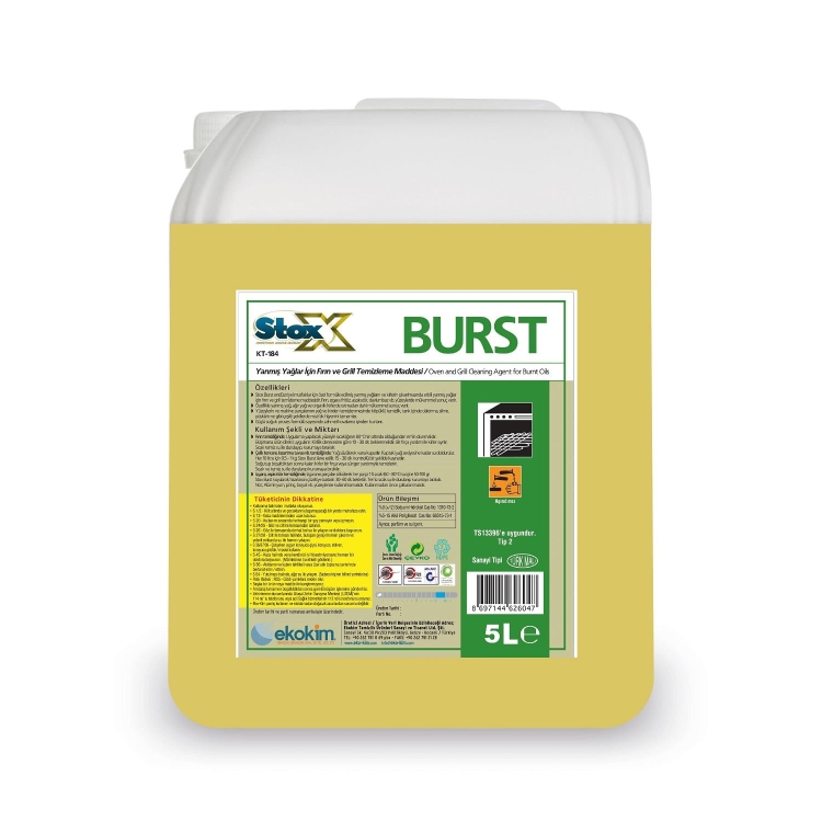 Stox Burst KT-184 Yanmış Yağlarda Fırın ve Gril Temizleyici 5 Kg 