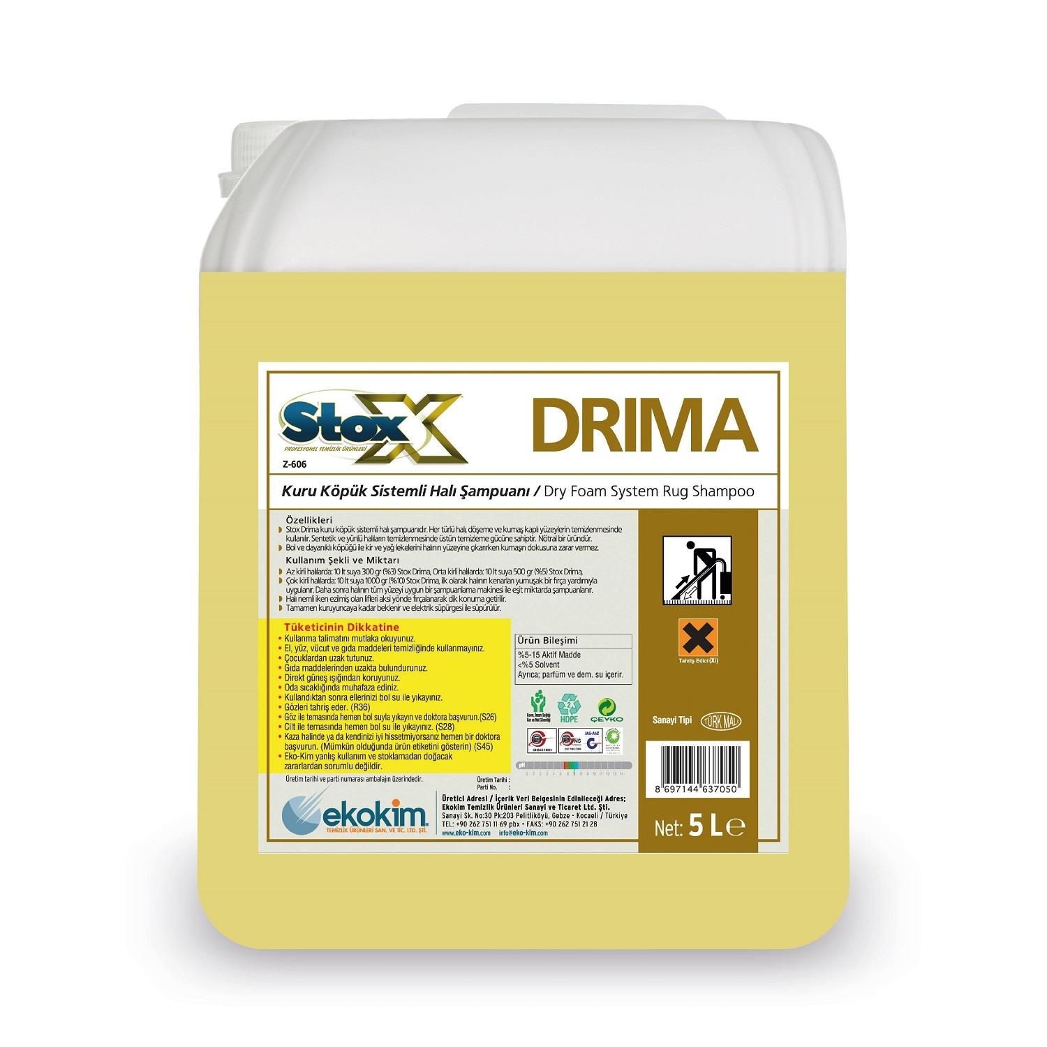 Stox Drima Kuru Köpük Halı Temizleyici 5 Kg