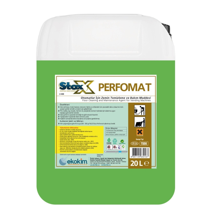 Stox Perfomat Otomatlarda Alkali Ağır Kir ve Cila Sökücü 20 Kg 