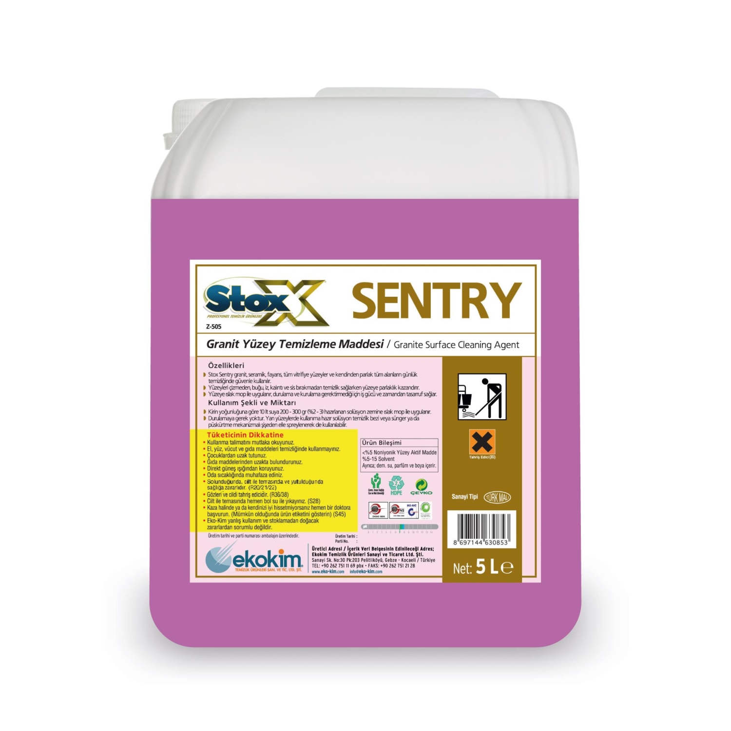 Stox Sentry Z-505 Granit Yüzey Temizleyici 5 Kg