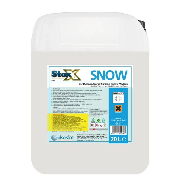 Stox Snow Sıvı Oksijen Bazlı Ağartıcı 20 Kg - 1
