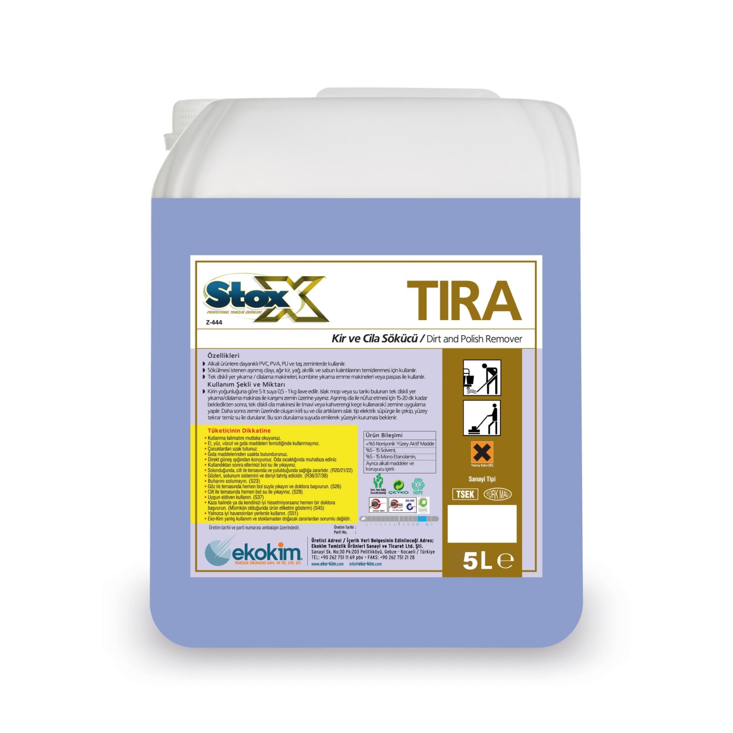 Stox Tira Otomatlarda Kir ve Cila Sökücü 5 Kg