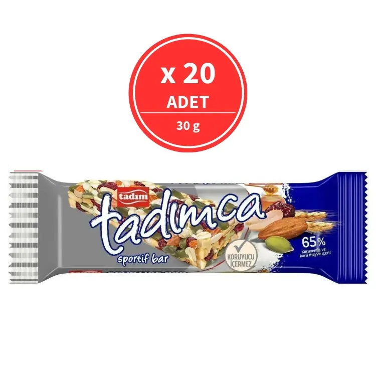 Tadım Tadımca Sportif Bar 30 Gr 20 Adet - 3