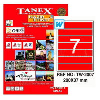Tanex Lazer Etiket TW-2007 200x37 mm 100 Adet - 1
