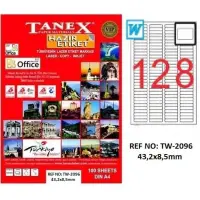 Tanex Lazer Etiket TW-2096 43.2x8.5 mm 100 Adet