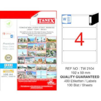 Tanex Lazer Etiket TW-2104 192x59 mm 100 Adet - 1