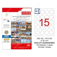Tanex Lazer Etiket TW-2150 50 mm 100 Adet